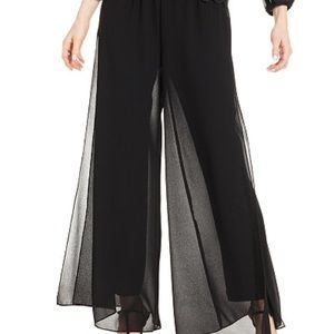 🆕 Alex Evenings Wide Leg Chiffon Pants